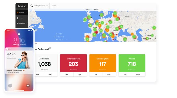 React dashboard and mobile device